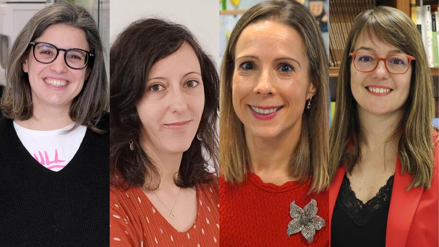 De esquerda a dereita, Beatriz Pelaz, Iria Gómez, Sara González e Cristina Gómez De esquerda a dereita, Beatriz Pelaz, Iria Gómez, Sara González e Cristina Gómez