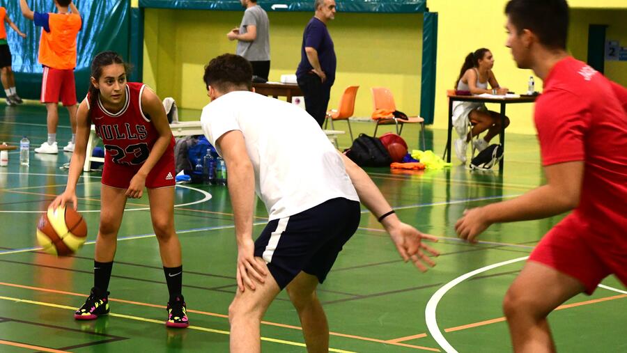 Imaxe de arquivo dun partido de baloncesto na USC. FOTO: Santi Alvite Imaxe de arquivo dun partido de baloncesto na USC. FOTO: Santi Alvite