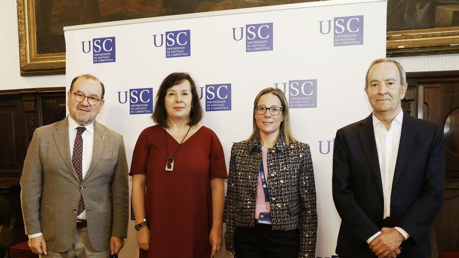 De esquerda a dereita, Antonio López, María Teresa Moreira, Sara González e Raúl López. De esquerda a dereita, Antonio López, María Teresa Moreira, Sara González e Raúl López.