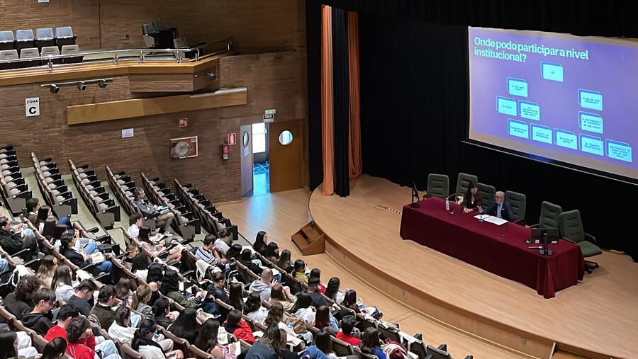 O acto desenvolveuse no Auditorio de Veterinaria O acto desenvolveuse no Auditorio de Veterinaria